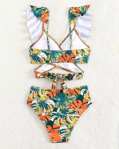 Dana® | Bikini senza schienale con motivo tropicale