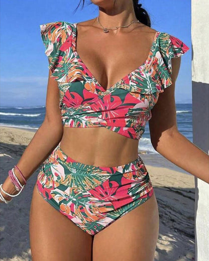 Dana® | Bikini senza schienale con motivo tropicale