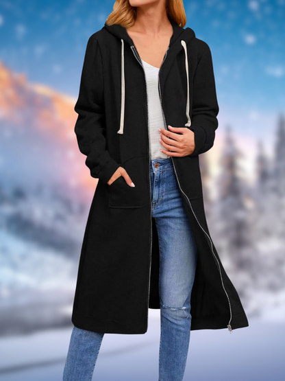 Brina® | Cappotto lungo alla moda con coulisse