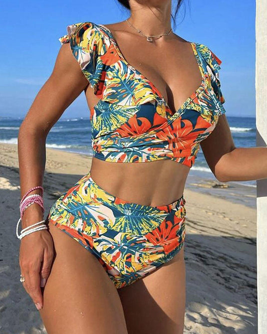 Dana® | Bikini senza schienale con motivo tropicale