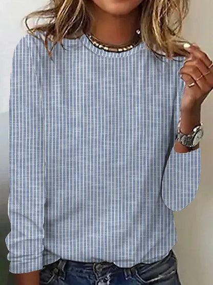 Sally® | Camicia sciolta con stampa in tinta unita