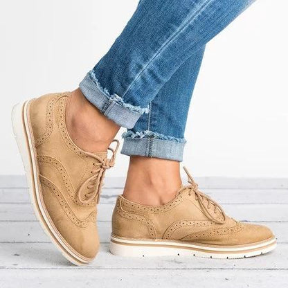 Lucille® | Scarpe Oxfords traforate in pizzo Plus Size Scarpe casual