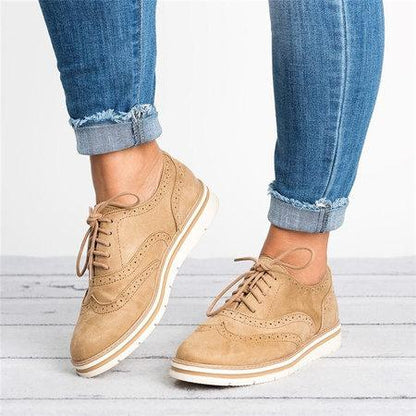 Lucille® | Scarpe Oxfords traforate in pizzo Plus Size Scarpe casual